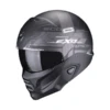 Scorpion Motorhelmen EXO Combat II Xenon 2 Scorpion Motorhelmen EXO Combat II Xenon -Motorfiets Uitrusting Winkel 112350 01 A scorpionCOMBATII XENON MatBlaWhi getstung